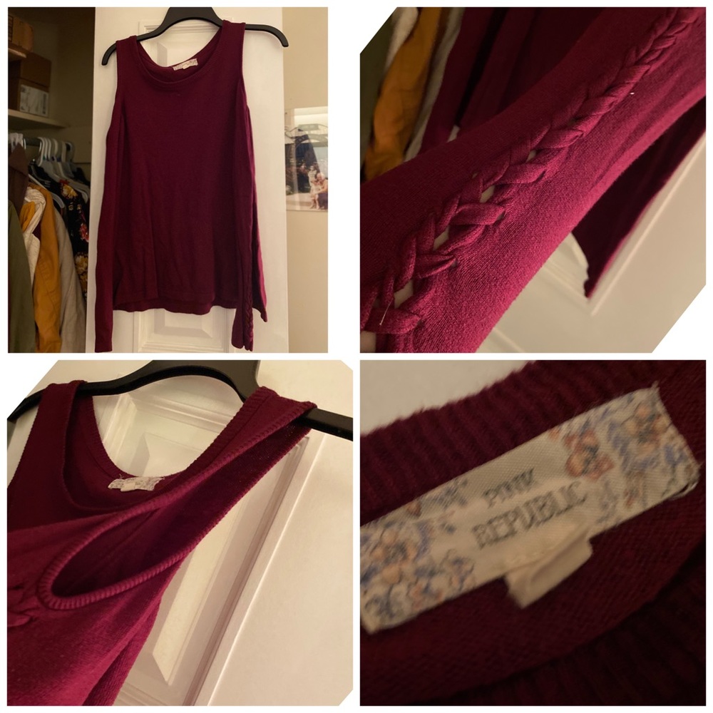 Pink Republic size large sweater